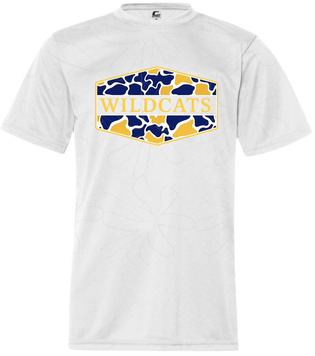 Blue & Gold Camo Wildcats