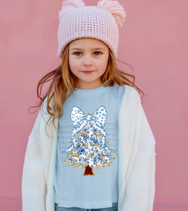 Blue Floral Christmas