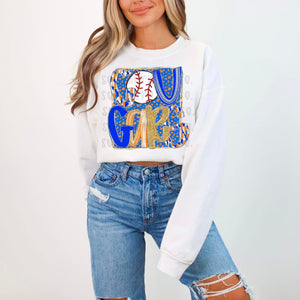 Glitter Font CA Baseball