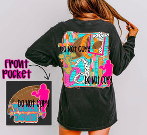 Neon Preppy Football