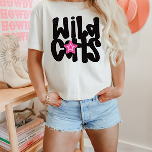 Black Glitter Wildcats