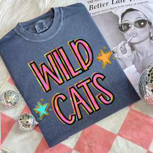Colorful glitter Wildcats
