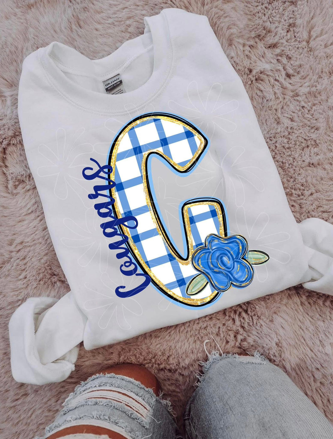 Pretty In Blue Initial