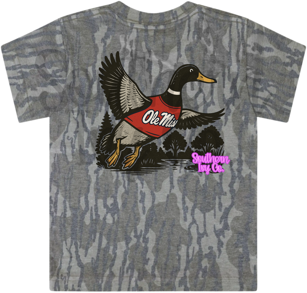 Ole Miss Duck (Mossy Oak Bottomland)