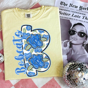 Pretty In Blue Initial Bobcats