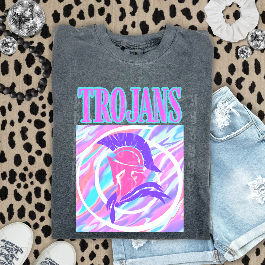Neon Retro Trojans