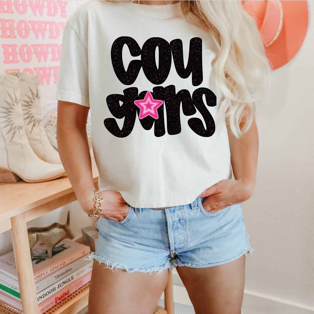 Black Glitter Cougars