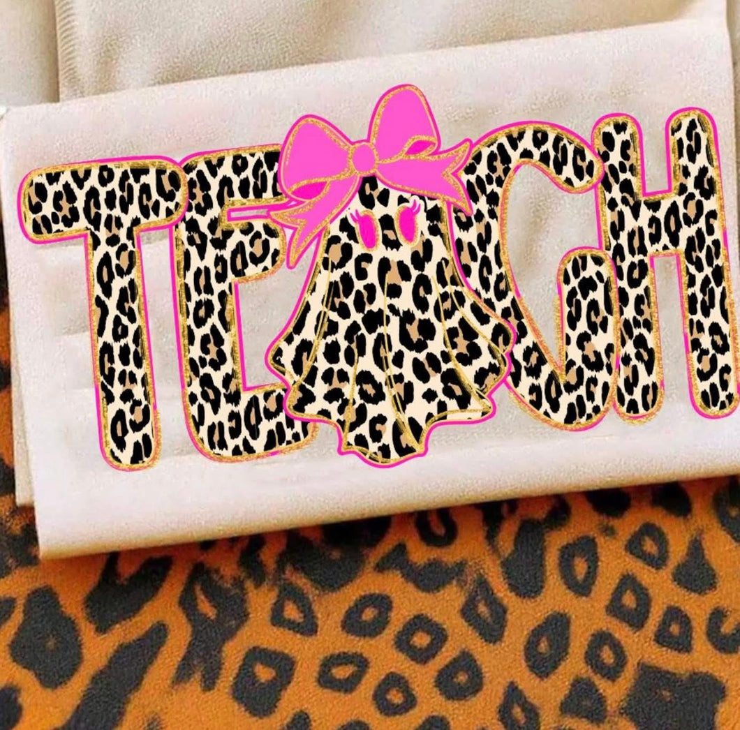 Preppy Leopard Halloween -Occupation-
