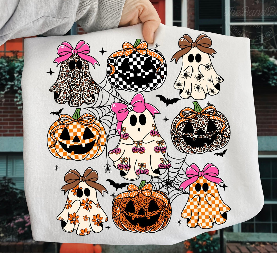 Coquette Leopard/Retro Pumpkin Ghost