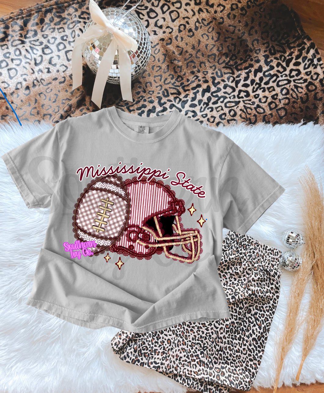 Lace Detail MS State Football