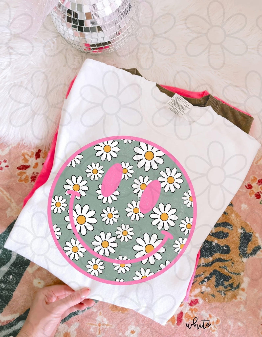 Pink Flower Smiley