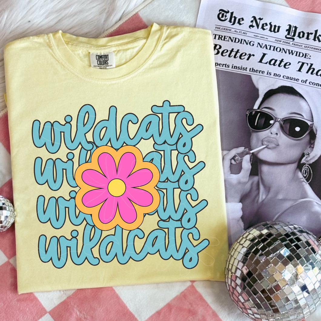 Retro Cursive Wildcats