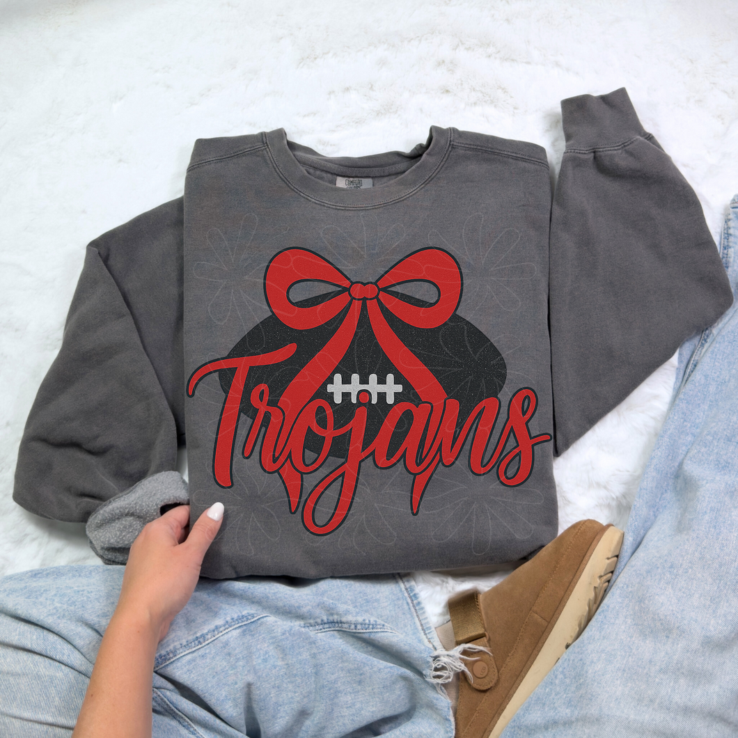 Preppy Coquette Trojans Football