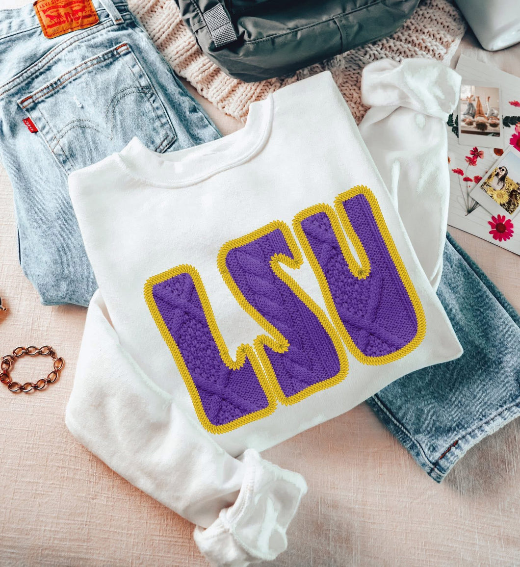 Sweater Patch LSU