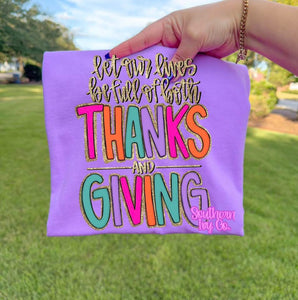 THANKS and GIVING