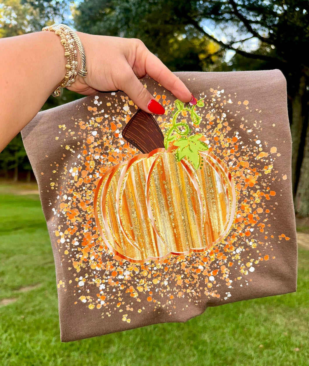 Preppy Pumpkin Splatter