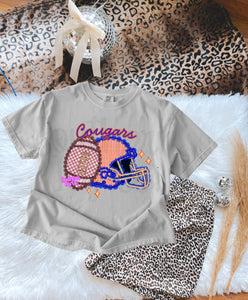 Lace Detail Cougars Football