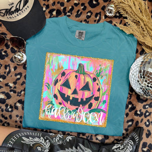 Preppy Brushstroke Colorful Halloween