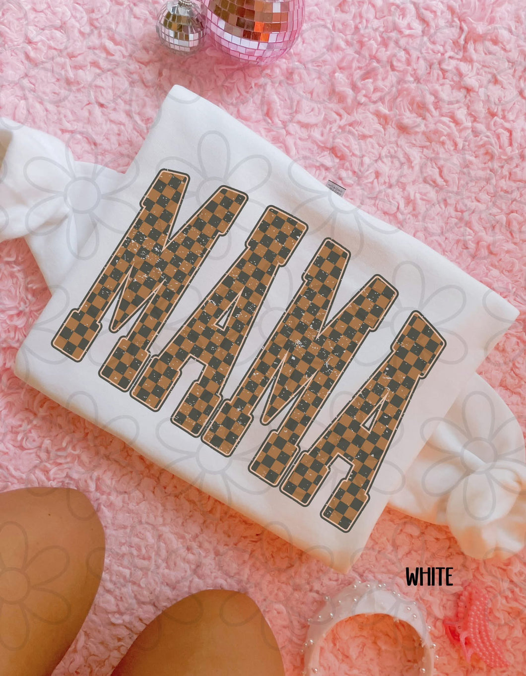 Vintage Brown Checkered Mama