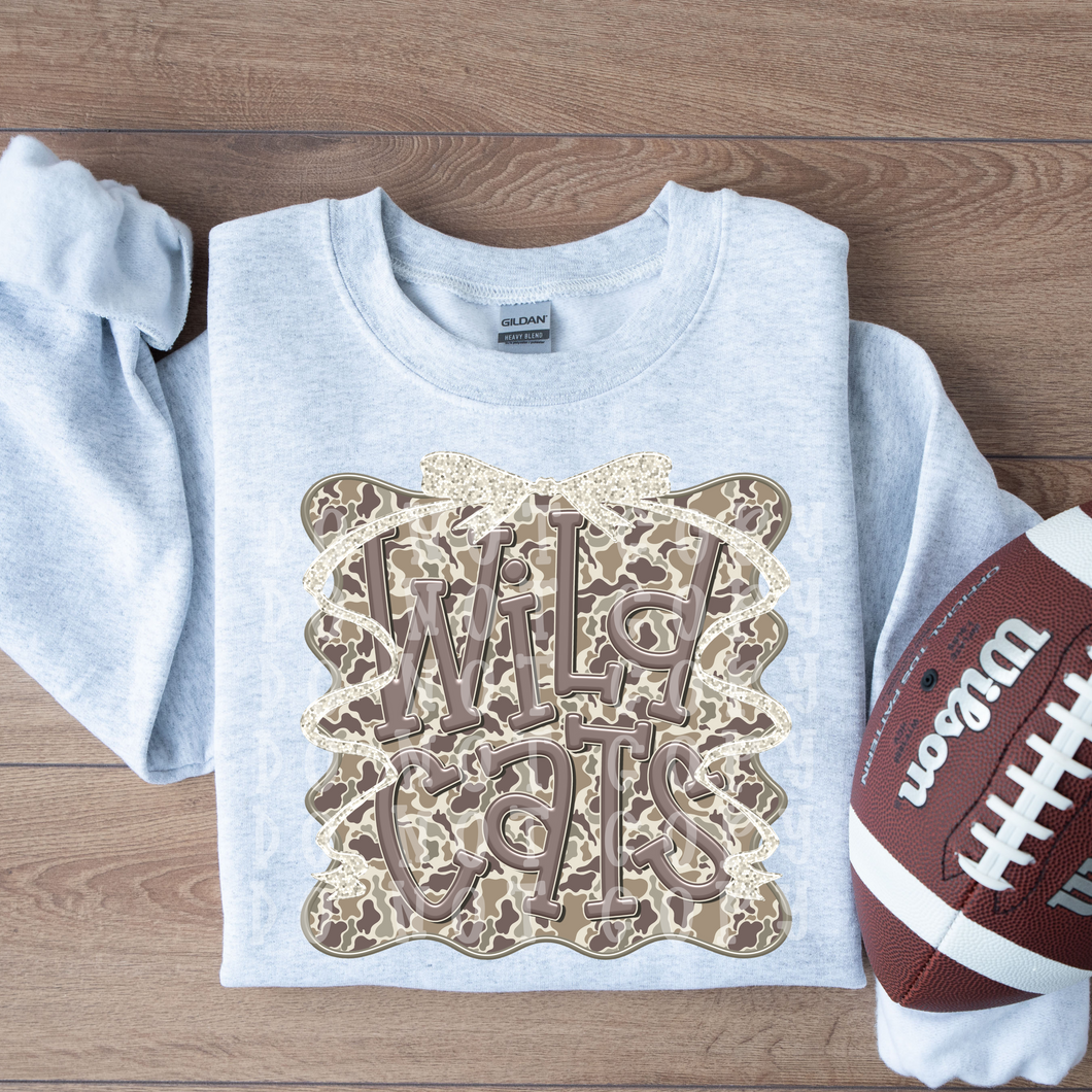 Camo Coquette Wildcats